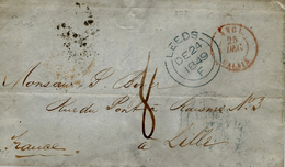 1840- Cover From Leeds To Lille  Rating  8 D - ...-1840 Prephilately