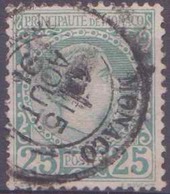 Monaco Postes  N° 6 25c Charles III Vert TB Qualité: Obl Cote: 90 € - Nuevos