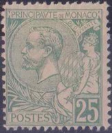 Monaco Postes  N° 16 25c Vert Albert 1er Qualité: * Cote: 350 € - Nuevos
