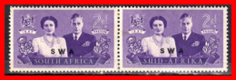 AFRICA  SOUTH AFRICA / PAIR STAMP AÑO 1947 - Oficiales