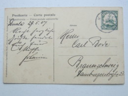 KAMERUN , Ansichtskarte Mit Stempel KRIBI  1907 - Camerun