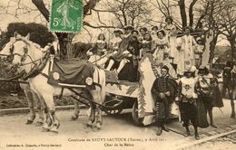 - NEUVY SAUTOUR - Cavalcade 1911, Char De La Reine  (gros Plan)  -12073- - Neuvy Sautour