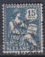 Alexandrie N° 76 O  Partie De Série : 15 M. Bleu Oblitération Moyenne Sinon TB - Gebraucht