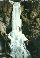 Scalatori (Rocciatori) Salita Su Cascata Ghiaccio, Ice Wall Climbing, Montee Sur Cascade De Glace, Grimpeurs, Climbers - Climbing