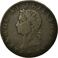 Monnaie, Grande-Bretagne, Middlesex, J Kilvington, Halfpenny Token, 1795, TB - Sonstige & Ohne Zuordnung