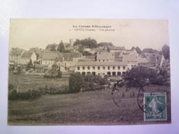 CROCQ  (Creuse)  :  Vue Générale   1922   XXX - Crocq