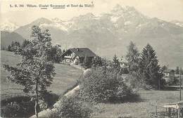 Suisse - Ref D619- Villars , Chalet Rosemont Et Dent Du Midi  - Carte Bon Etat - - Villars-les-Moines