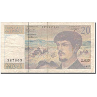 France, 20 Francs, 20 F 1980-1997 ''Debussy'', 1992, TB, Fayette:66bis.3 - 20 F 1980-1997 ''Debussy''