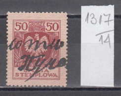 14K1317 / 1935 - 50 GROSZY - OPLATA STEMPLOWA , Revenue Fiscaux Steuermarken Fiscal Poland Pologne Polen Polonia - Fiscaux