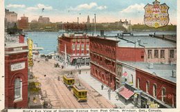 Bird Seye View Of Queliette Avenue From Post Office  Windsor Ont. - Windsor