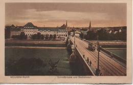 MULHEIM RUHR  SCHLOBRUCKE UND BADEANSTAIT - Muelheim A. D. Ruhr