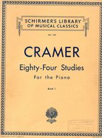 CRAMER  Eighty-Four Studies  For The Piano  Schirmer's Library Of Musical Classics Vol 142 - Bowed Instruments