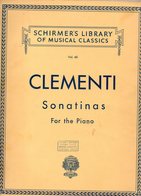CLEMENTI Sonatinas   For The Piano  Schirmer's Library Of Musical Classics Vol 40 - Snaarinstrumenten