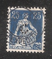 Perfin/perforé/lochung Switzerland No YT 120 1908-1933 - Hélvetie Assise Avec épée C  Handelsbank Basel - Perforés