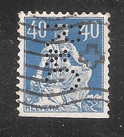 Perfin/perforé/lochung Switzerland No YT164 1921-1924 Hélvetie Assise Avec épée R&C  Reichenbach & Co (AG) St. Gallen - Perforés