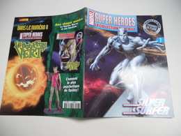 FASCICULE MARVEL SUPER HEROES  COLLECTION OFFICIEL AVEC POSTER AU CENTRE  N°7 SILVER SURFER TBE - Strange