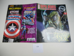 FASCICULE MARVEL SUPER HEROES  COLLECTION OFFICIEL AVEC POSTER AU CENTRE  N°8 LE BOUFFON VERT TBE C5 - Strange