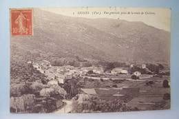 SIGNES -  Vue Générale Prise De La Route De Chibron - - Signes