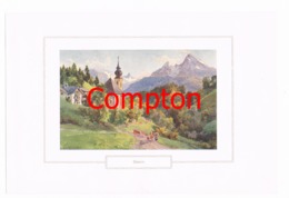 135 E.T.Compton Gern Berchtesgaden Farbdruck Ca. 1921 !!! - Other & Unclassified