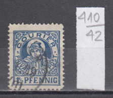 42K410 / 1 1/2 PFENNIG , München Courier Privat Stadtpost   , PRIVATE Germany Deutschland Allemagne - Privatpost