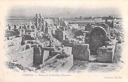 ALGERIE- TEBESSA Ruines De La Basilique Byzantine (- Cpa DOS SIMPLE Collection ND Phot N°5) *PRIX FIXE - Tébessa