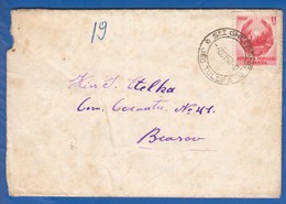 Rumänien; 1950; Brief Mit Inhalt; Michel 1220; Stempel Sf. Gheorghe Tulcea; Orasul Stalin Und Militia PCA Constanta - Covers & Documents