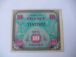 10 F DRAPEAU TYPE 1944  SANS SERIE - Andere & Zonder Classificatie