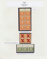 Canada - Besonderheiten: 1915/1940 (ca.): An Extremely Attractive Collection Of Mostly KGV Sets, Blo - Sonstige & Ohne Zuordnung