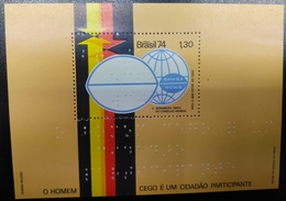 RO) 1974 BRAZIL, WORLD COUNCIL FOR THE WELFARE OF THE BLIND-INSCRIBED IN BRAILLE  -OMPSA-WCWB. MNH - Other & Unclassified