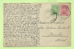 138+ BZ 65 (opdruk MALMEDY) , MIXTE Frankeering !!!! Met Stempel BUTGENBACH  !!! RARE BUREAU  (K4914) - OC55/105 Eupen & Malmédy