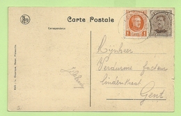 190+ BZ 85 (opdruk EUPEN) , MIXTE Frankeering !!!! Met Stempel FLORENVILLE !!!! (Rare Niet Oostkanton-stempel !!) (2497) - OC55/105 Eupen & Malmédy