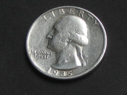 Quarter (25 Cents) 1935 - Washington  - Etats-Unis - United States - USA **** EN ACHAT IMMÉDIAT **** - 1932-1998: Washington