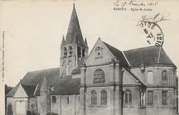 CARTE POSTALE ORIGINALE ANCIENNE : ENNERY EGLISE  VAL D'OISE (95) - Ennery