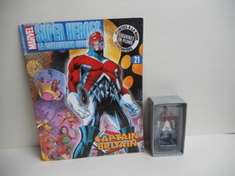 Figurine Marvel Eaglemoss N° 21 Captain Britain FIGURINE VENDU AVEC BOITE ET FASCICULE - Gli Eroi Della Marvel