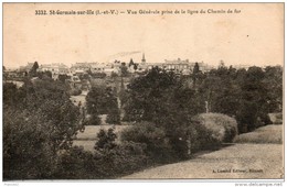 35. Saint Germain Sur L'ille. Vue Générale Prise D Ela Ligne De Chemin De Fer - Saint-Germain-sur-Ille