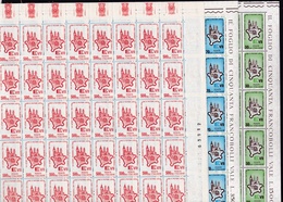 1964 Italia Italy Repubblica STATI GENERALI 50 Serie Di 3v. In Foglio MNH** Sheet - Complete Vellen