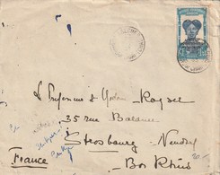 LETTRE  1933 Cachet ABECHER OUBANGUI-CHARI TCHAD PAR L'EGYPTE - Briefe U. Dokumente