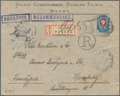 Estland - Besonderheiten: 1899/1915 Phantastic Group Of 7 Very Scarce Items Mostly Registered Mail F - Estonie