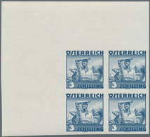 Österreich: 1934, Freimarken "Trachten", 3 Sch. "Ländliche Arbeit", Ungezähnter Offsetdruck-Probedru - Neufs