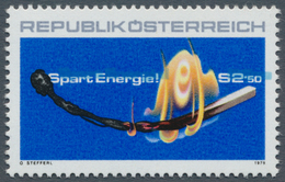 Österreich: 1979. Spart Energie "Brennendes Zündholz", Mit Der Abart "Farbe Hellblau Verschoben". Po - Neufs