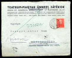 BUDAPEST 1938. Visszaküldött Céges Levél Arcképek 20f  /  Returned Corp. Letter Portraits 20f - Brieven En Documenten