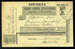 ZÁGRÁB 1921. Megszállás. Díjjegyes Levlap Ausztriába Küldve  /  ZAGREB 1921 Occupation Stationery P.card To Austria - Brieven En Documenten