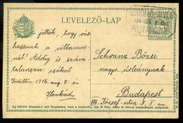 GÖDÖLLŐ-ALVÉG 1916. Díjjegyes Levlap, Postaügynökségi Bélyegzéssel  /  1916 Stationery P.card Postal Agency Pmk - Gebruikt