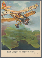 Ansichtskarten: Propaganda: "Durch Luftsport Zur Fliegenden Nation /: Advertising Card For The Germa - Partis Politiques & élections