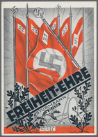 Ansichtskarten: Propaganda: Freiheit-Ehre / Freedom And Honor: Ultra-rare Card From SA Sturmbann III - Partis Politiques & élections