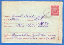 Rumänien; 1952; Brief Mit Inhalt; Ganzsache 55 Bani; Stempel Sf. Gheorghe Recomandate Prezentare - Covers & Documents
