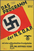 Ansichtskarten: Propaganda: BÜCHER / BROSCHÜREN / HEFTE / AUSZEICHNUNGEN, 18 Interessante Stücke Aus - Partis Politiques & élections