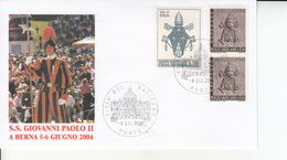 Vaticano 2004 - Busta Ricordo Del Viaggio Del Papa Giovanni Paolo II - Lettres & Documents