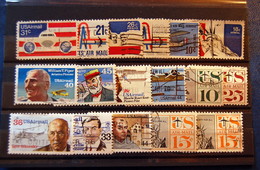 USA  étas-unis US - Small Batch Of  17 Airmail PA Stamps Used - 3a. 1961-… Oblitérés