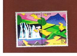 GIAPPONE  (JAPAN) -  REGIONAL STAMPS - YV. 2962.2963    - 2000 SEKI FALLS / KIRISHIMA PARK (SE-TENANT)    -  MINT** - Neufs